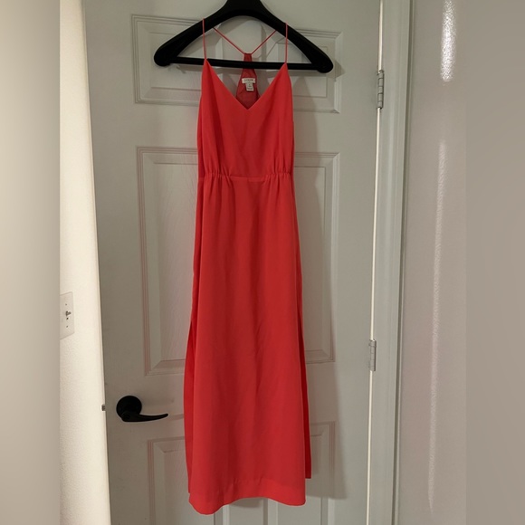 J. Crew Midi Dress Size 4 in Hot Pink - Picture 3 of 4
